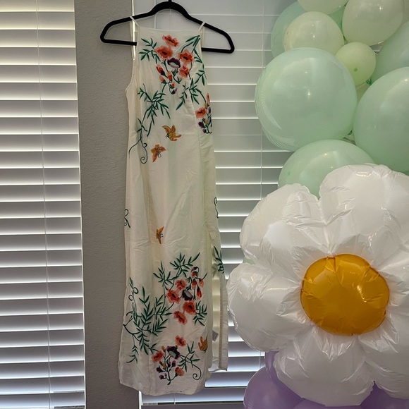 NWT UO Phoenix Embroidered MIDI Dress XS - Picture 11 of 15